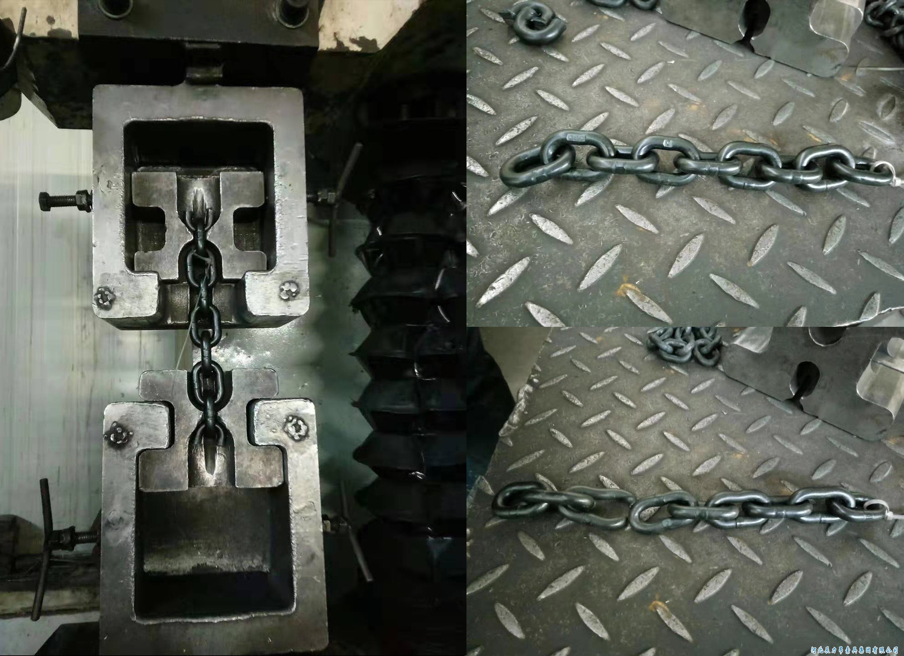 80級起重鏈條破斷測試，大貨隨機抽取測試，檢測結果杠杠滴